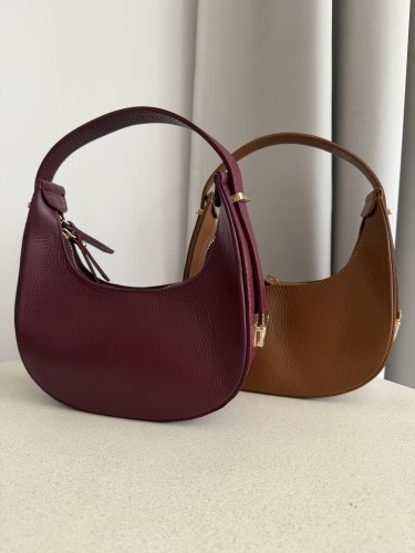 Torebka księżyc elegancka skóra naturalna 013