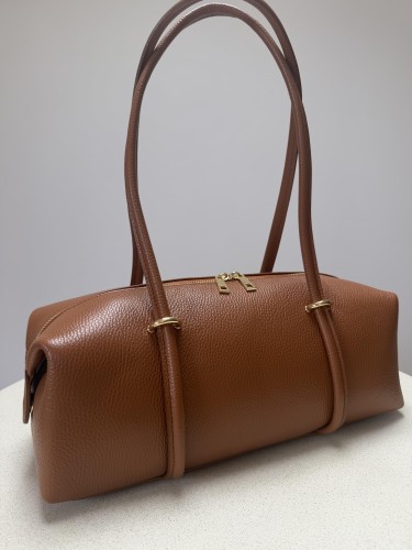 Torebka skórzana damska hit baguette  camel