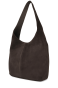 Torebka damska zamszowa - minimalistyczna shopperka
