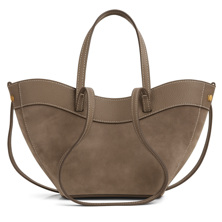 Stylowa torebka zamszowa