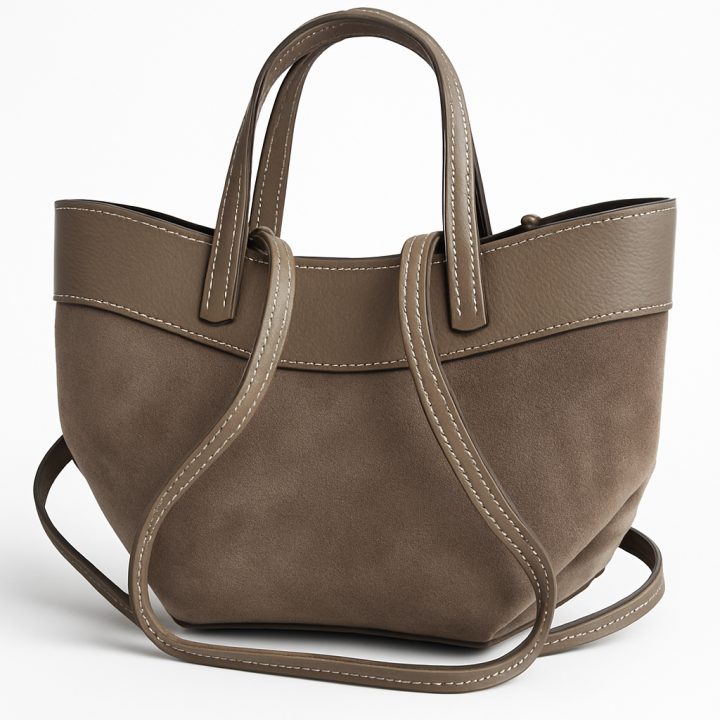 Stylowa torebka zamszowa