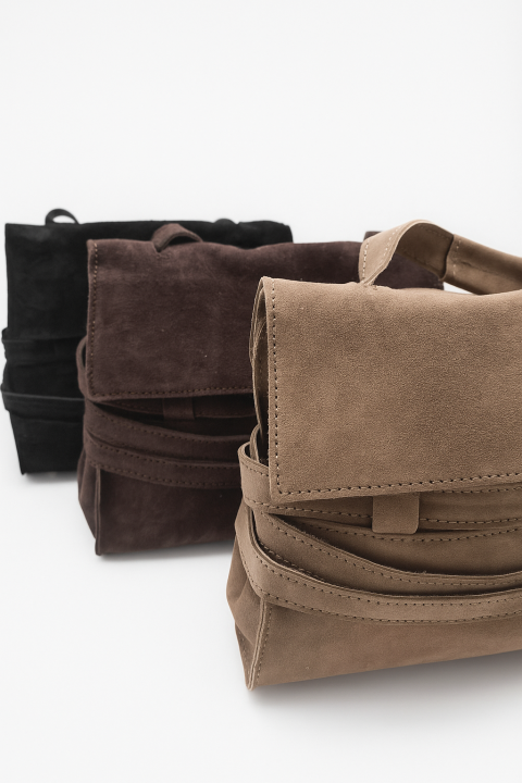 Kuferek zamszowy Mocca