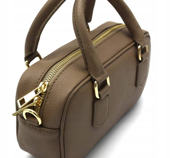 Włoska stylowa mała torebka skóra naturalna