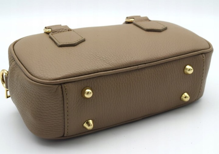 Włoska stylowa mała torebka skóra naturalna