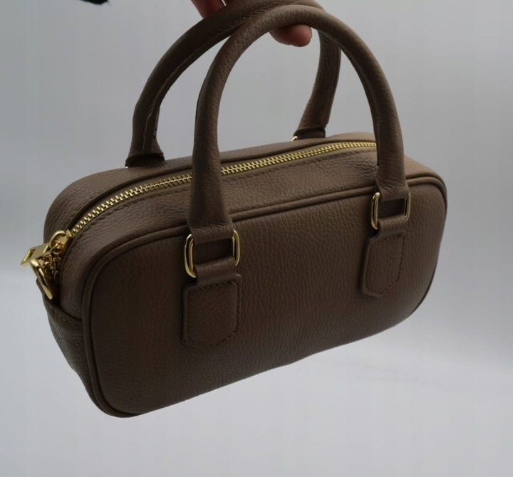 Włoska stylowa mała torebka skóra naturalna