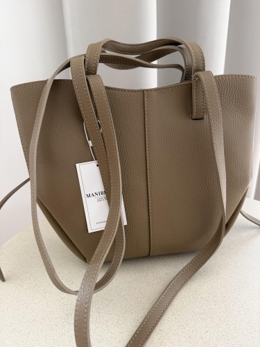 Torebka damska shopper skórzany skóra naturalna BRĄZ 009